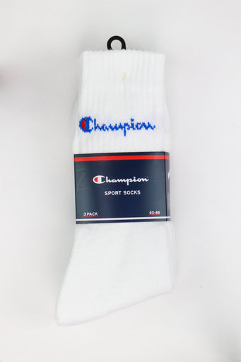 Champion Socks (3 Pack) White NEW